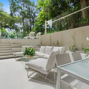 luxury resort outdoor terrace