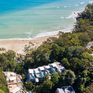 luxury resort noosa aerial shot